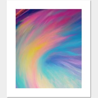 Powdery Splash of Pastel Colors Posters and Art